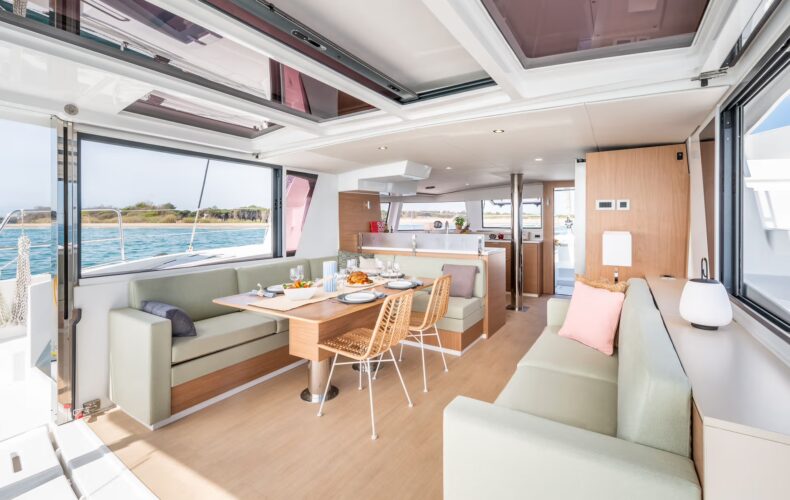 Saloon viewed from the aft of the Bali 4.6