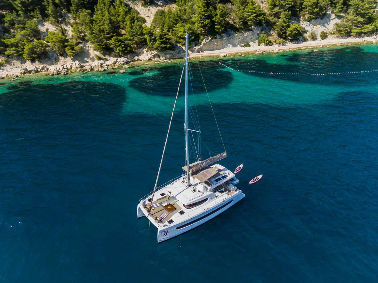 Bali 4.6 at anchor