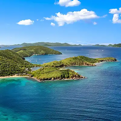 Peter Island shoreline